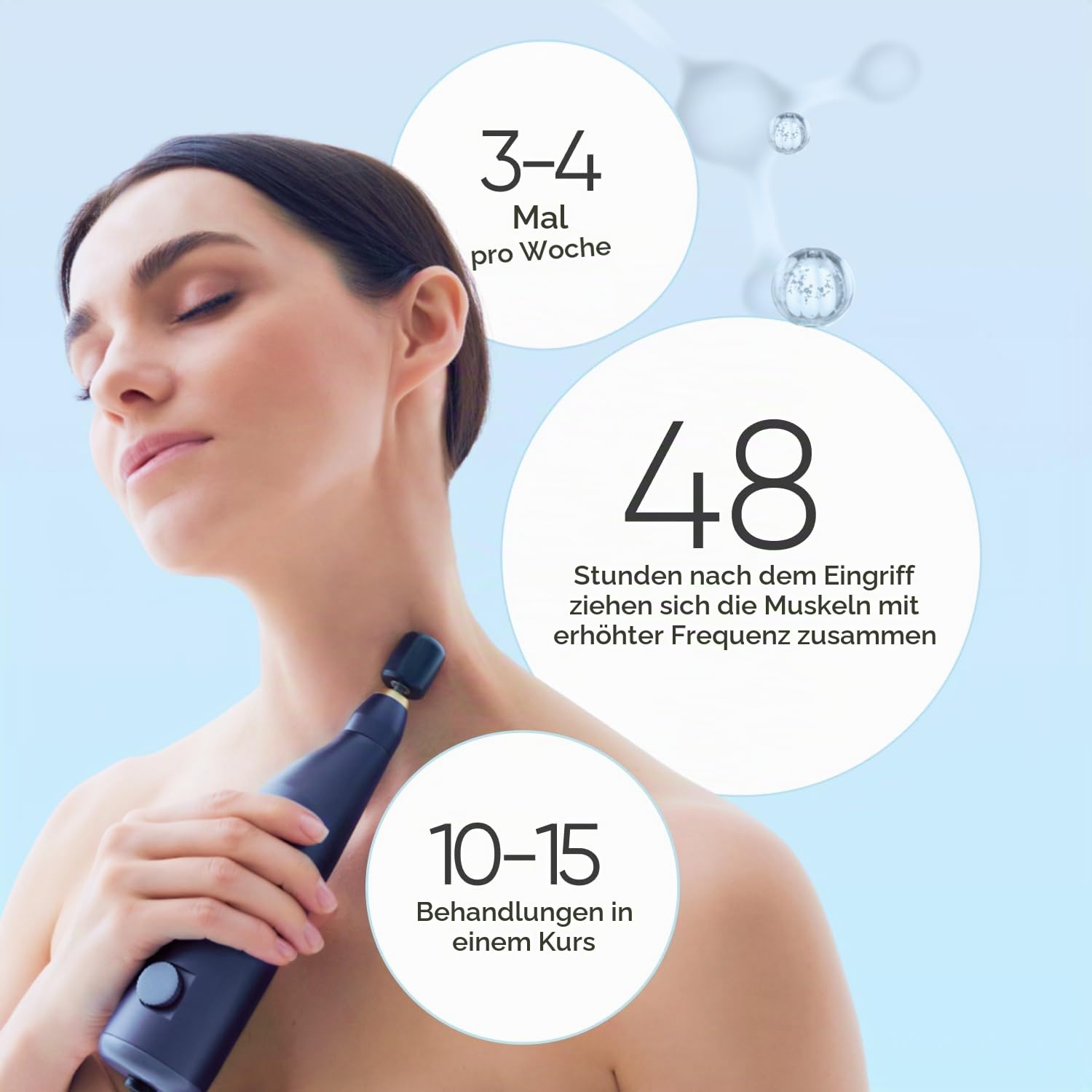 Gess FaceActive BMS Gesichtsmassagegerät Anti-Aging 3 Aufsätze