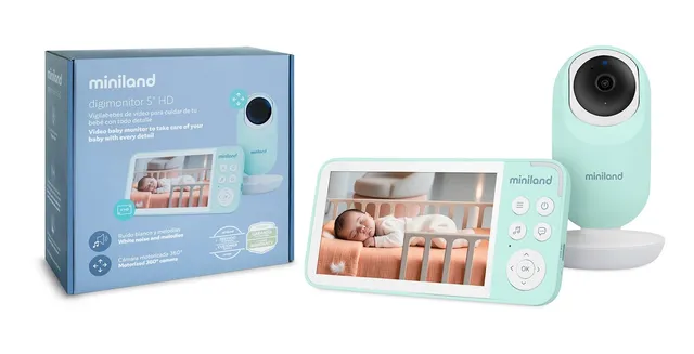 Miniland Digimonitor Babyphone 5 Zoll HD mit Kamera
