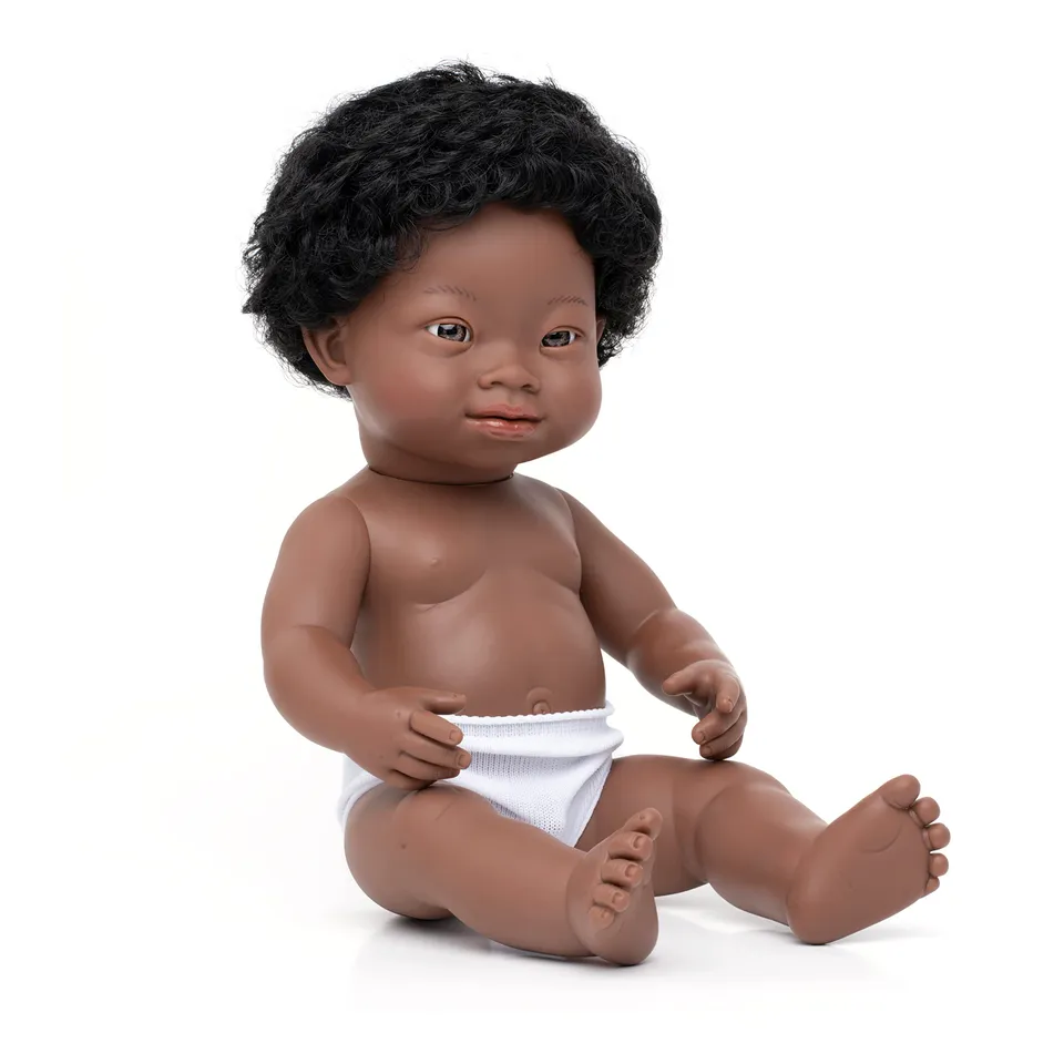 Miniland Babypuppe afrikanischer Junge 38cm 31089