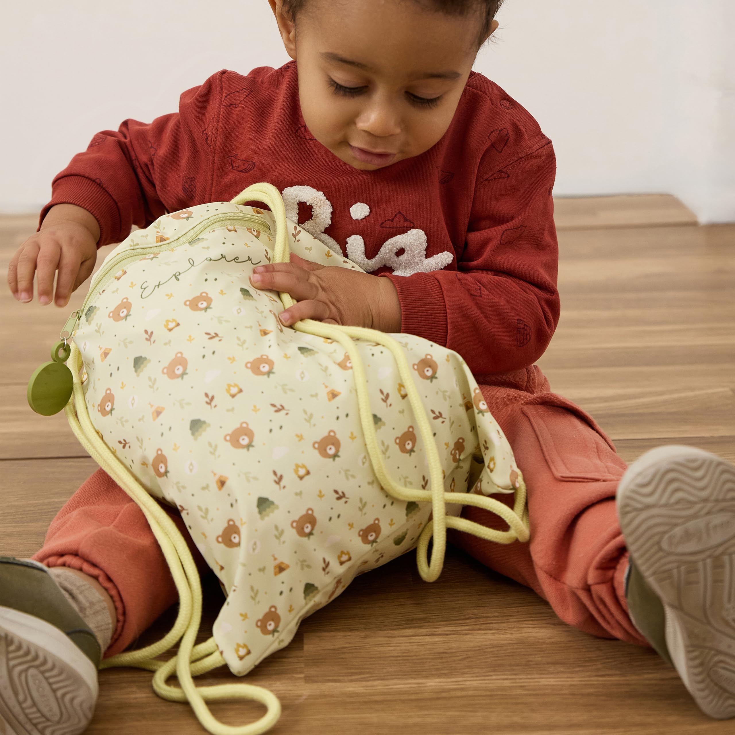 Miniland Kiddie Sack Explorer Turnbeutel wasserdicht mit Kordelzug