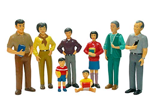Miniland SEL Asiatische Familie Spielfiguren 8er Set