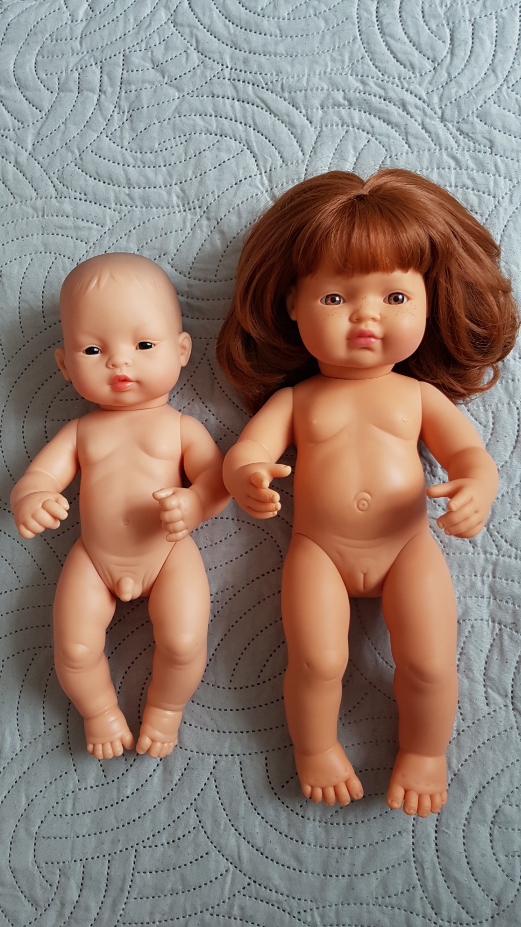 Miniland Dolls Babypuppe 38cm rothaariges Mädchen Vanilleduft