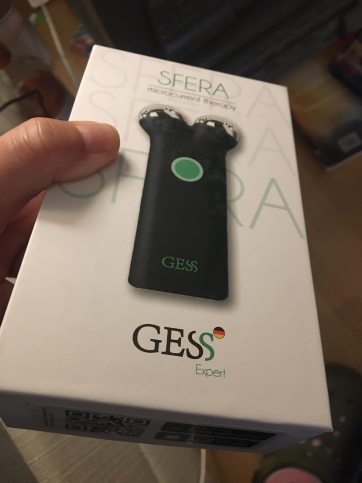 Gess Sfera Mikrostrom Gesichtsgerät Schwarz Anti-Aging