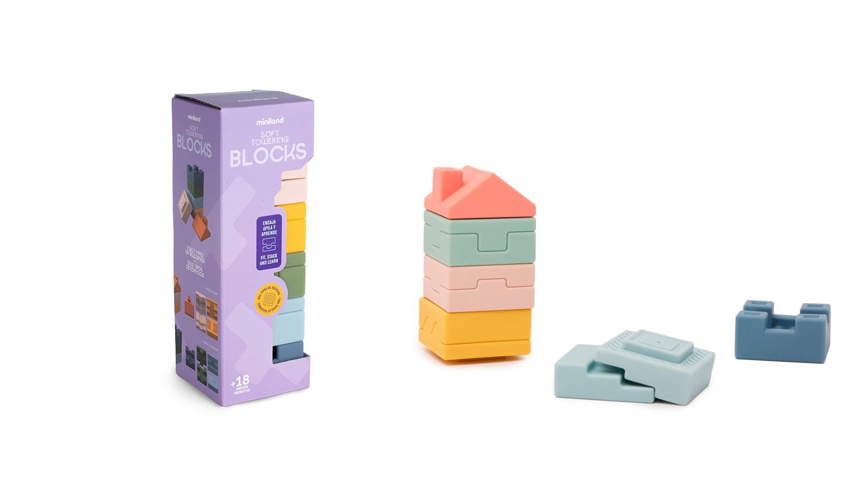 Miniland Soft Towering Blocks Stapelspiel