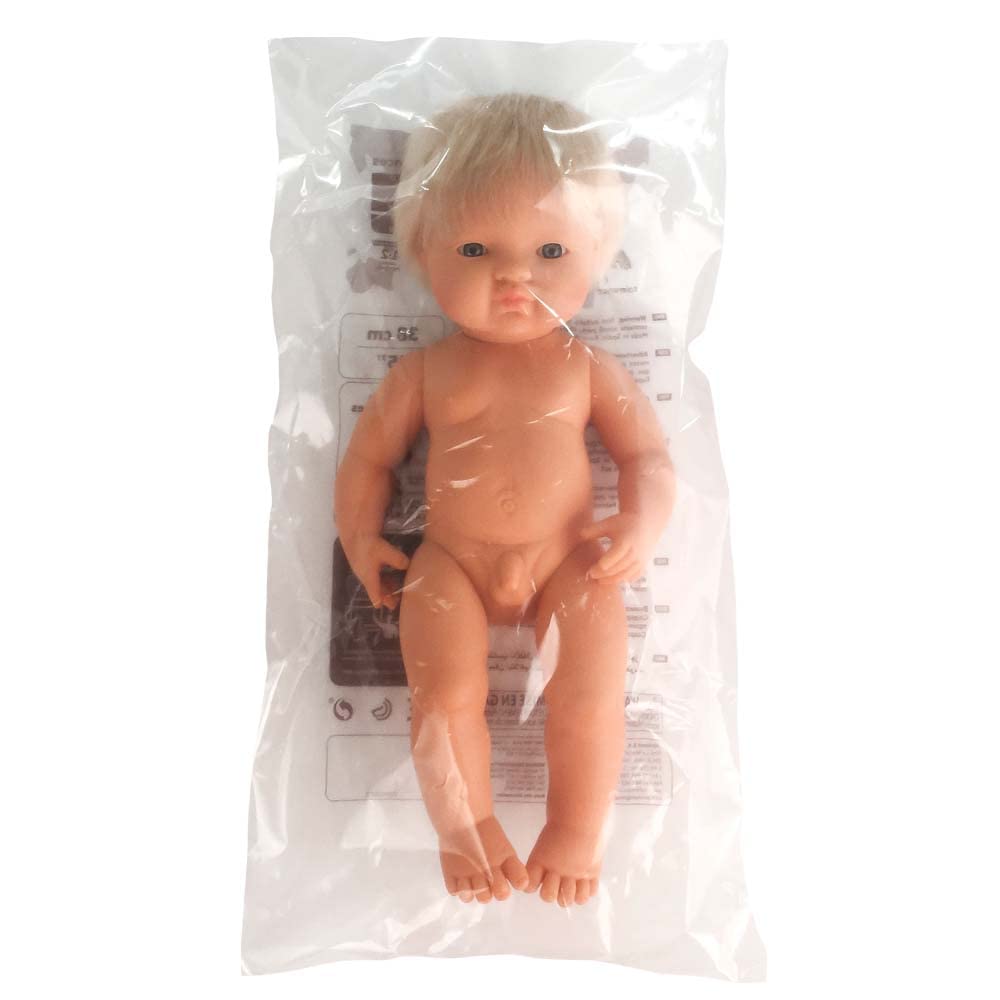 Miniland Babypuppe 38cm europäisch Mädchen mit Hörgerät Vanilleduft
