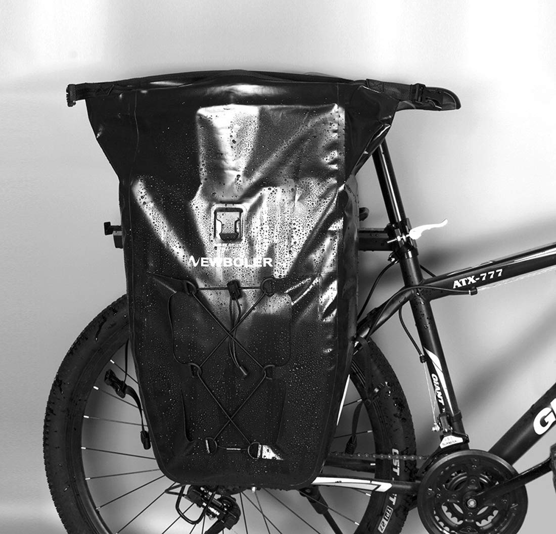 smartEC Fahrradtaschen Seitentasche 25L wasserdicht schwarz