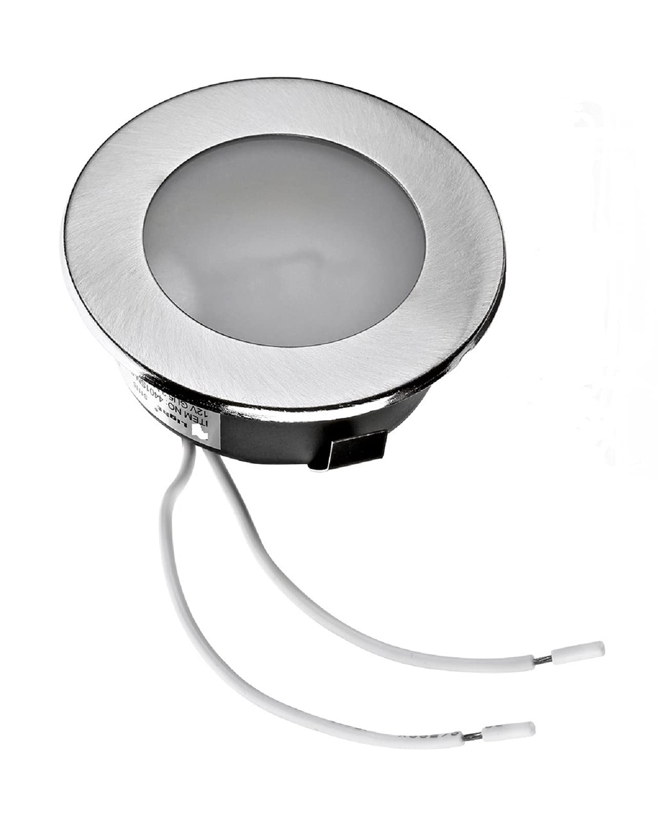 feinlux LED Einbauleuchte G4 12V 57mm Edelstahl gebürstet