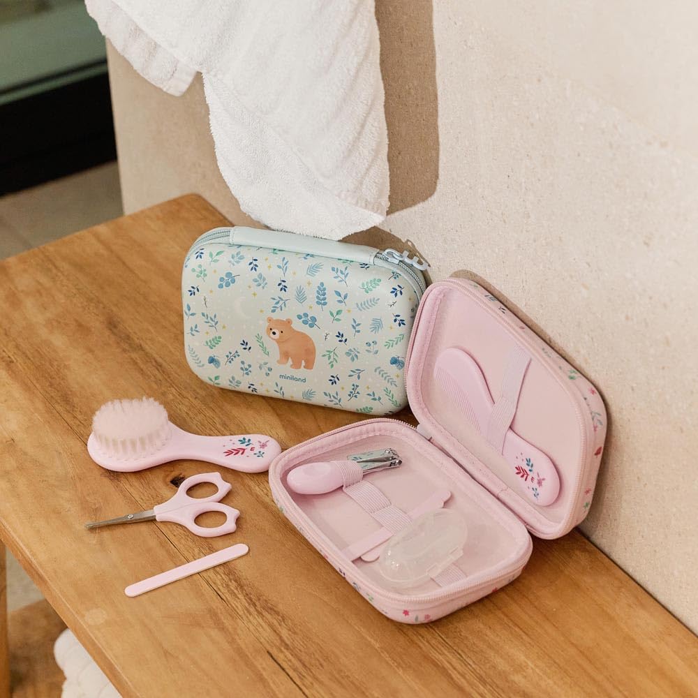 Miniland Baby Kit Dreamland Pflegeset Bear 6-teilig Tasche