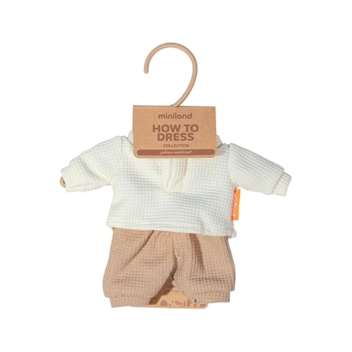 Miniland Kleidung 21cm Puppe T-Shirt Hose Übergang