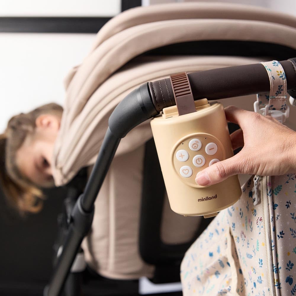 Miniland Nana Rock Kinderwagen-Schaukler automatisch mit Weinen-Aktivierung