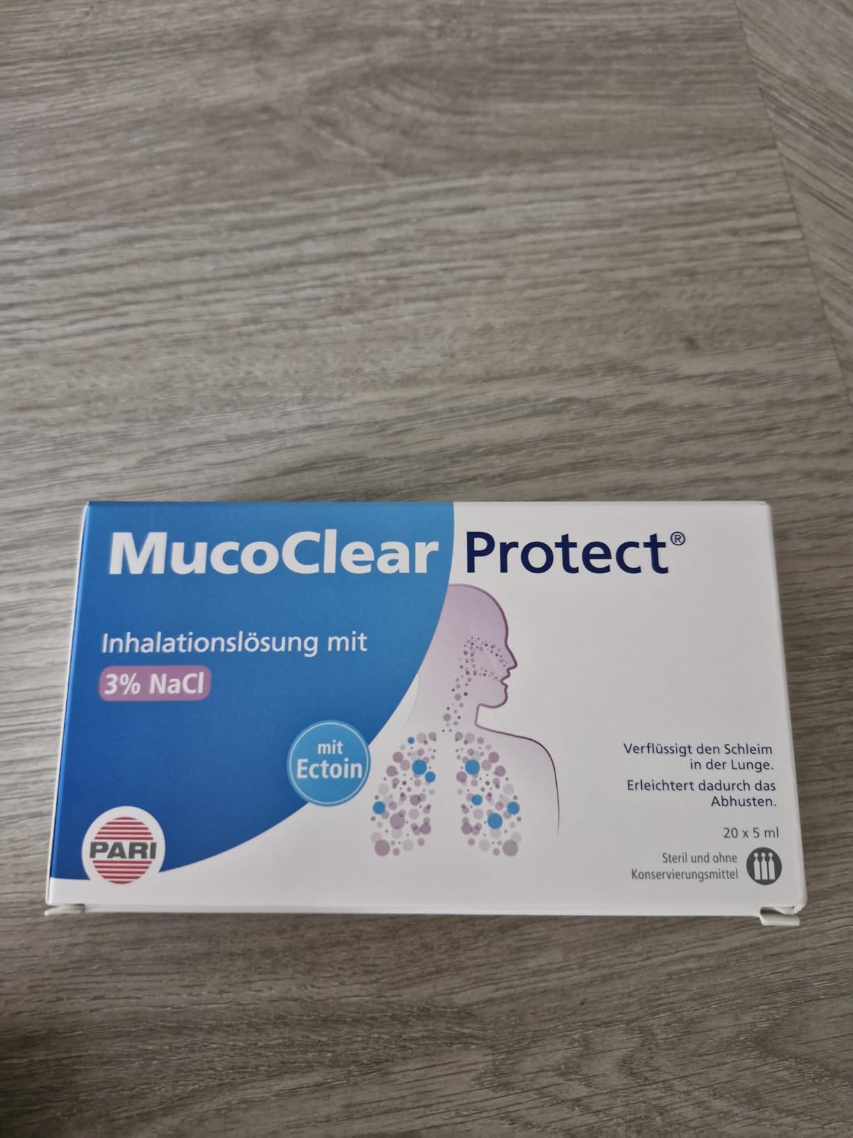 PARI MucoClear Protect Inhalationslösung 20x5 ml 3% Ectoin