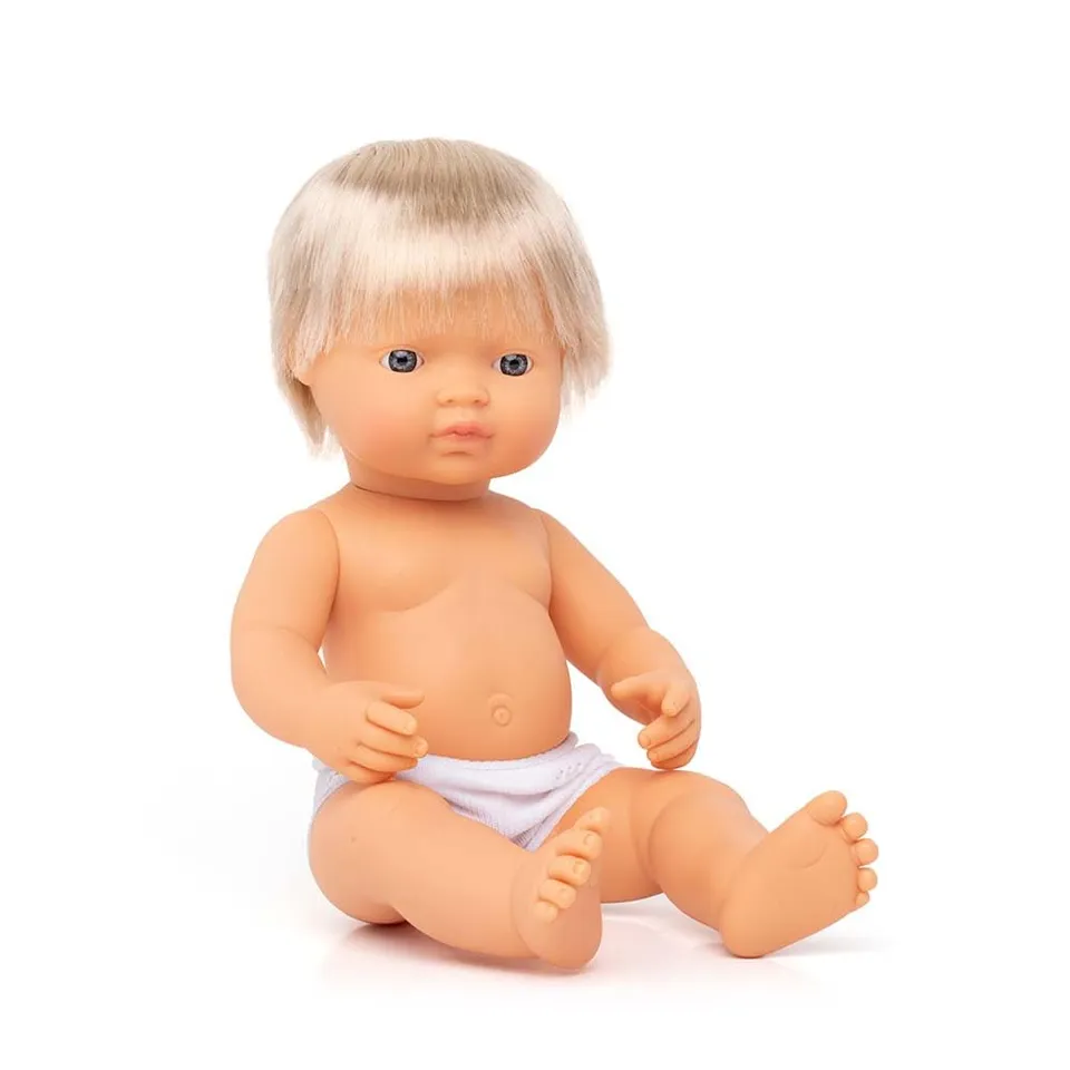 Miniland Dolls Babypuppe 31051 38 cm Europäischer Junge