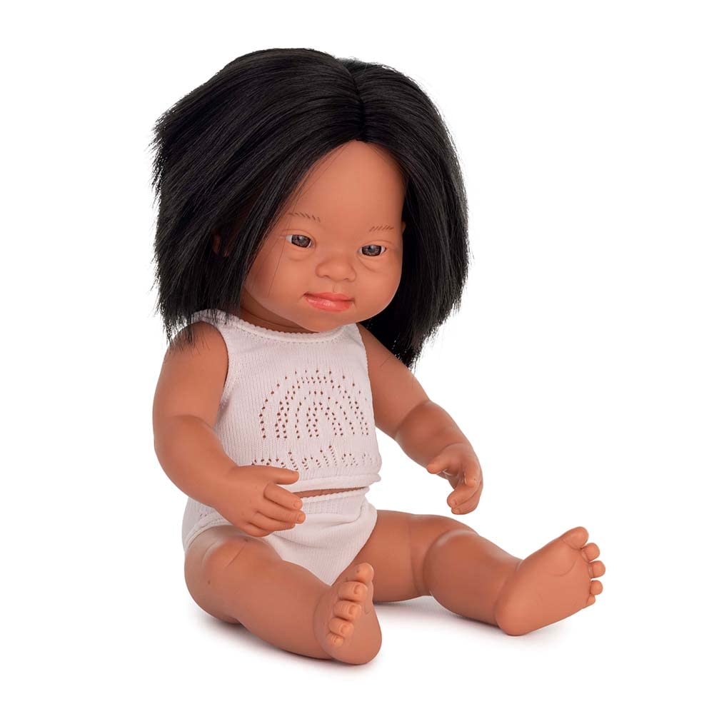 Miniland Dolls 31268 Babypuppe Mädchen 38 cm lateinamerikanisch