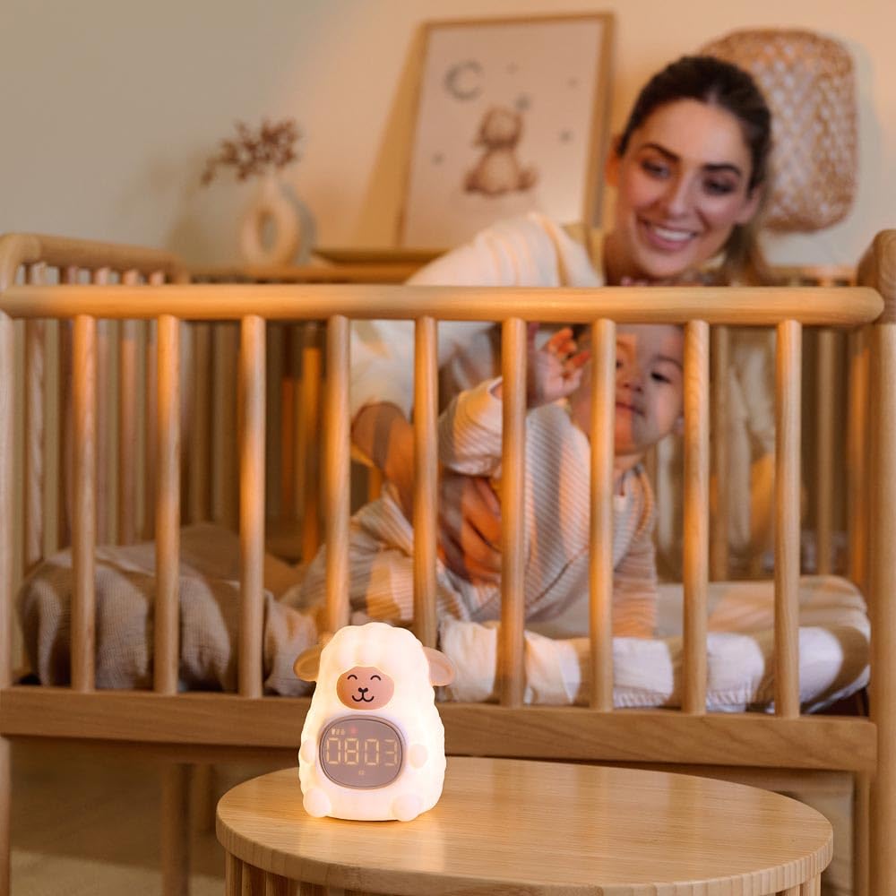 Miniland Time to Sleep Nachtlicht Baby Schlaftrainer RGB Wecker