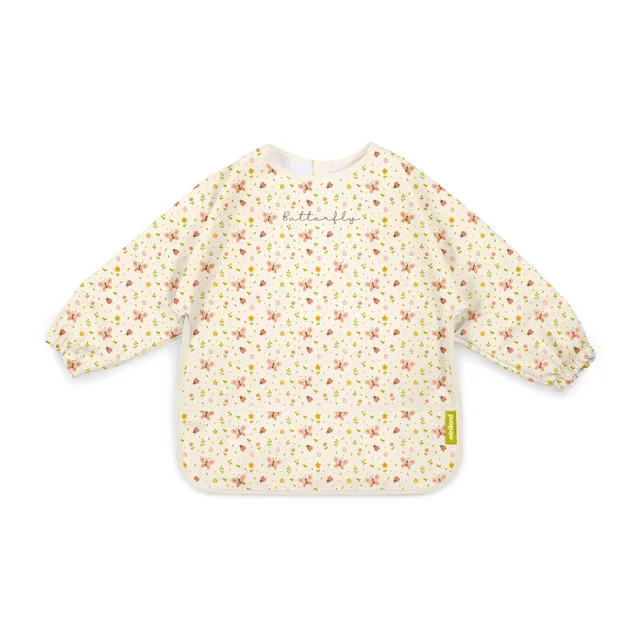 Miniland Soft Biby Butterfly Lätzchen Langarm wasserdicht