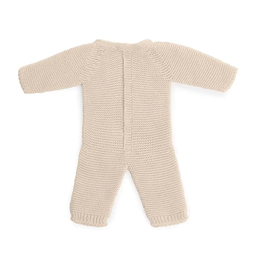 Miniland Dolls Strickpyjama beige für 38 cm Puppen Recycling