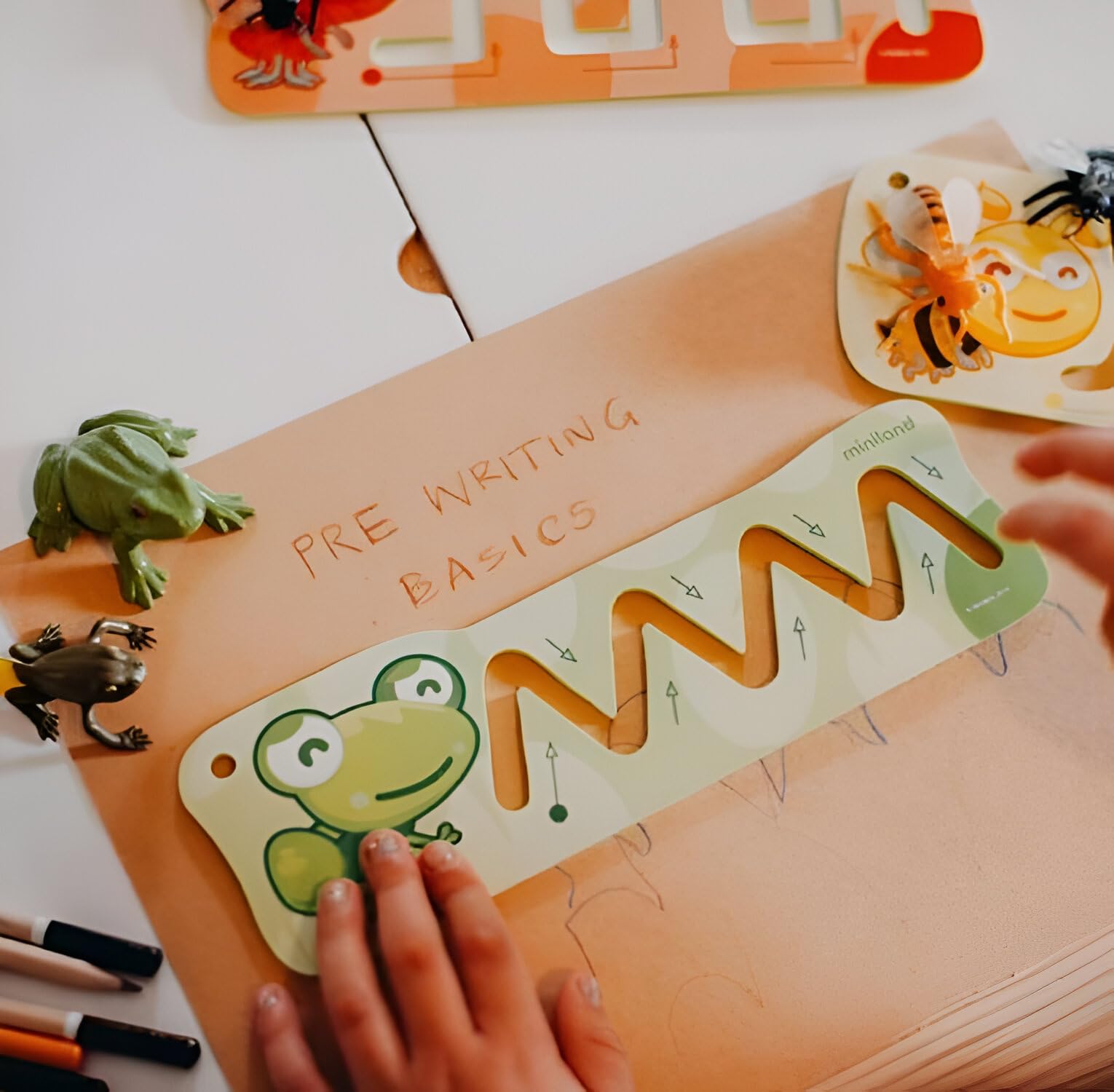 Miniland Vor-Writing Basics Schablonen 4er Set ab 2 Jahren