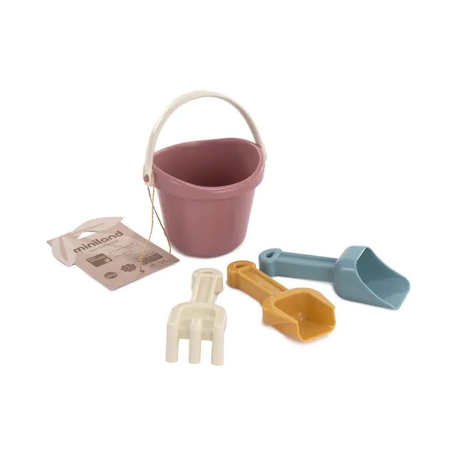 Miniland Outdoor ECO Sandspielzeug 4-teiliges Set Strand