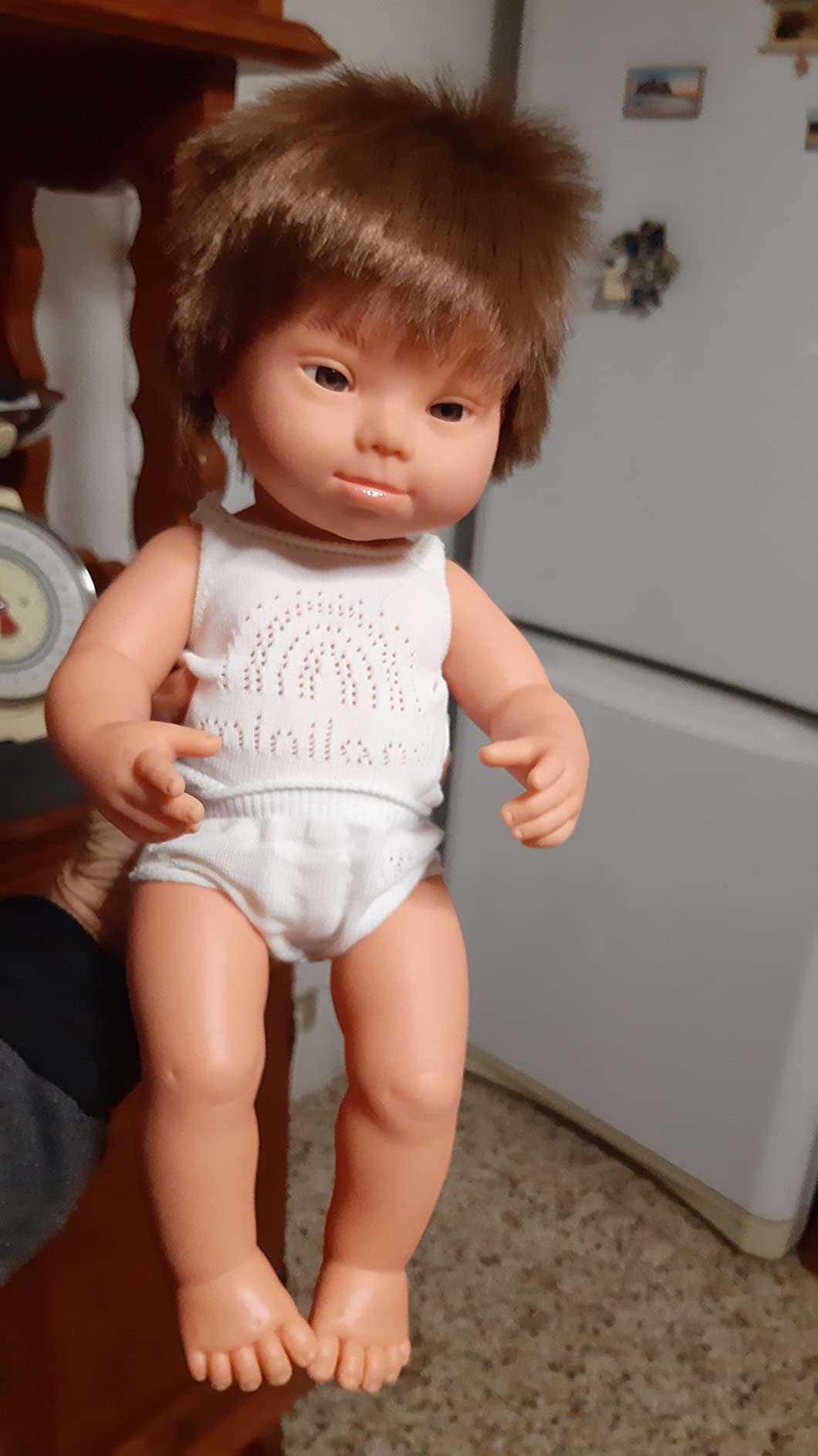 Miniland Dolls 31170 Babypuppe 38cm Junge Down Syndrom