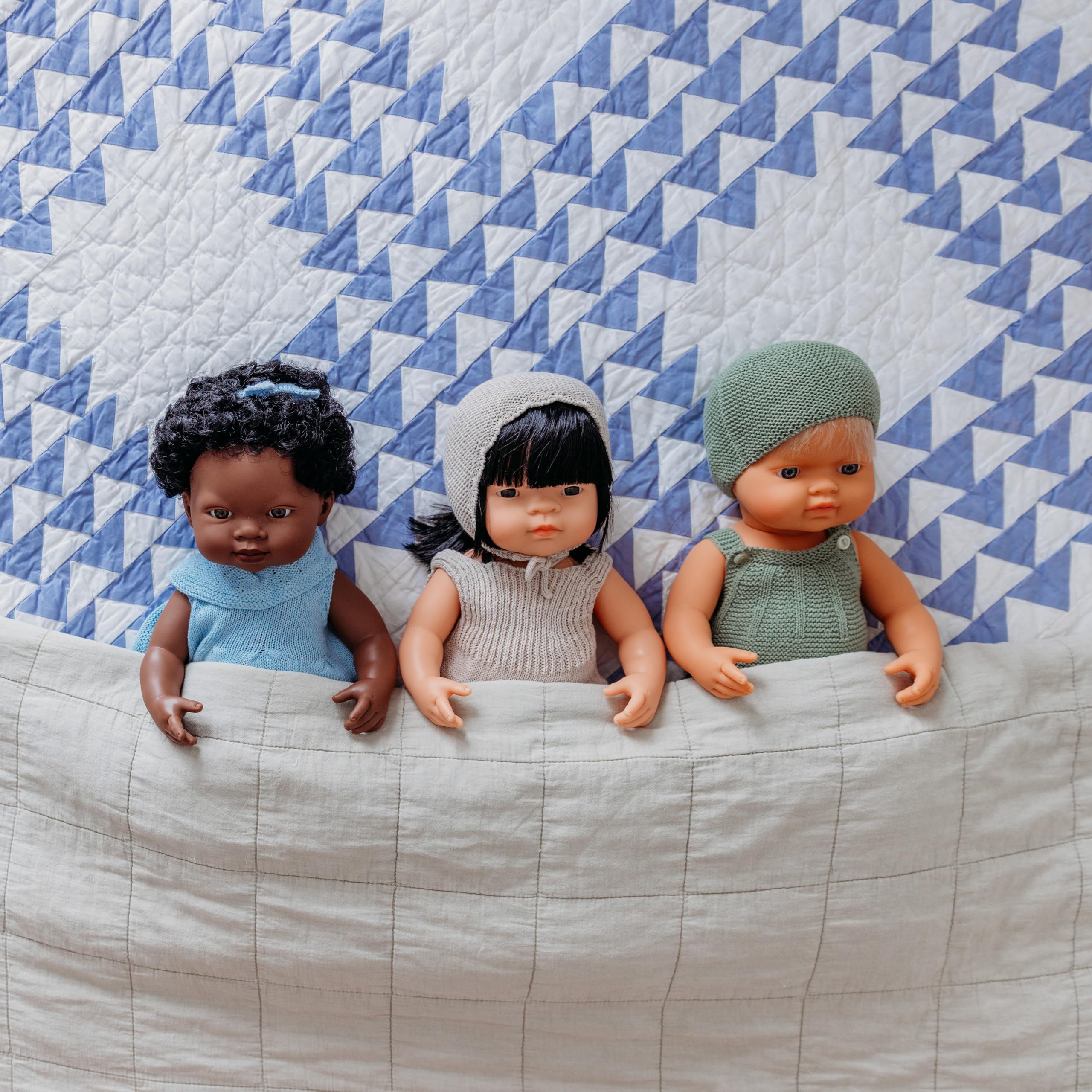 Miniland Babypuppe Asiatisches Mädchen 38 cm Vinyl