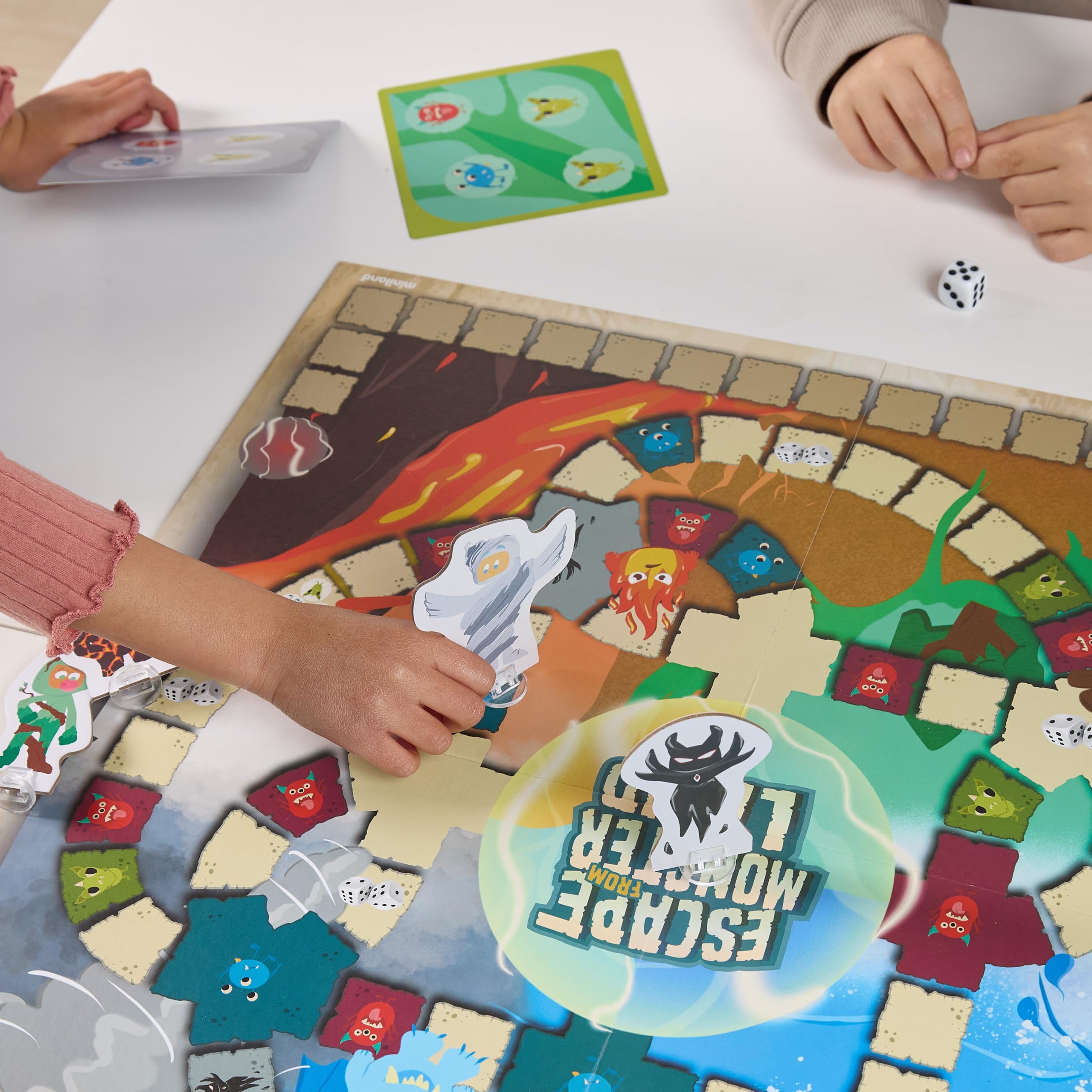 Miniland Flucht aus Monsterland Brettspiel kooperativ ab 5 Jahren