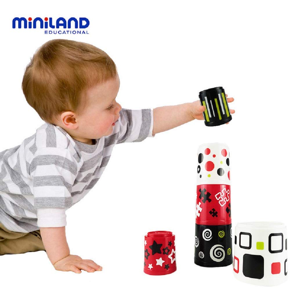 Miniland First Senses Cups Stapelbecher Baby 6 Stück