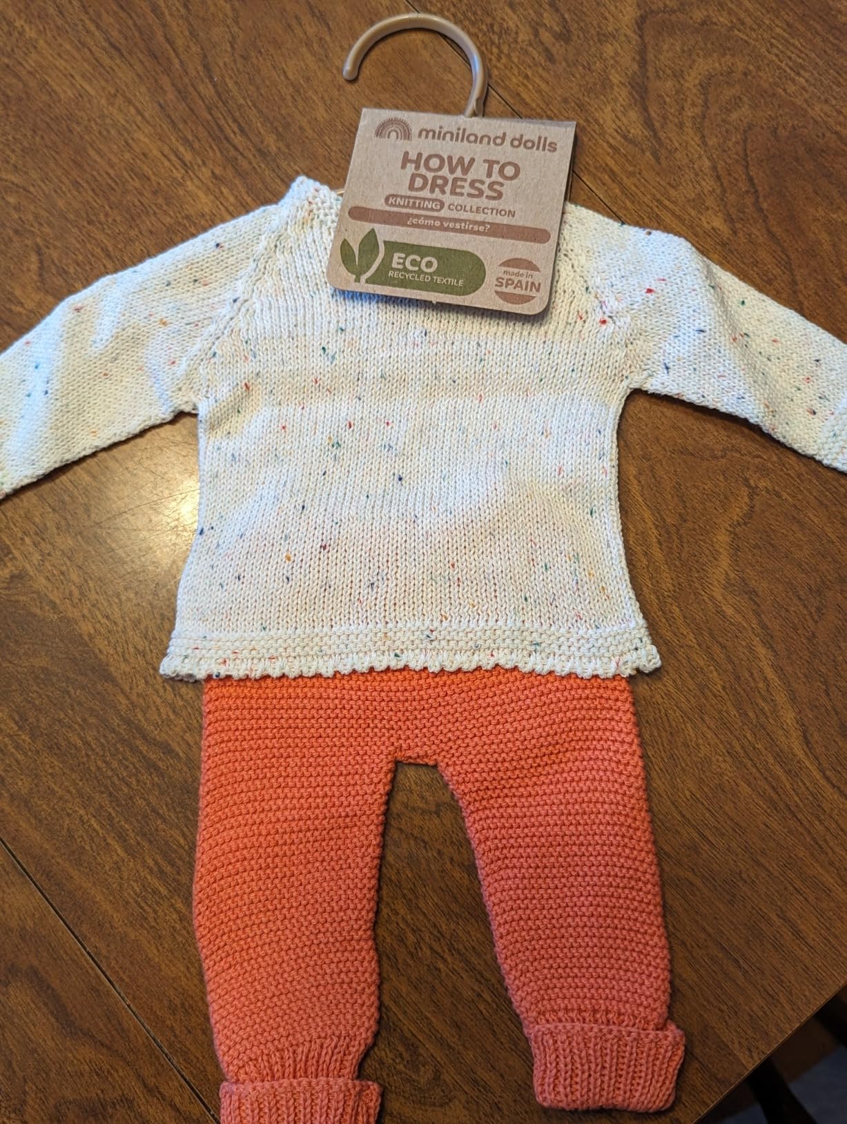 Miniland Dolls Strick Kleiderset 38cm Pullover Hose
