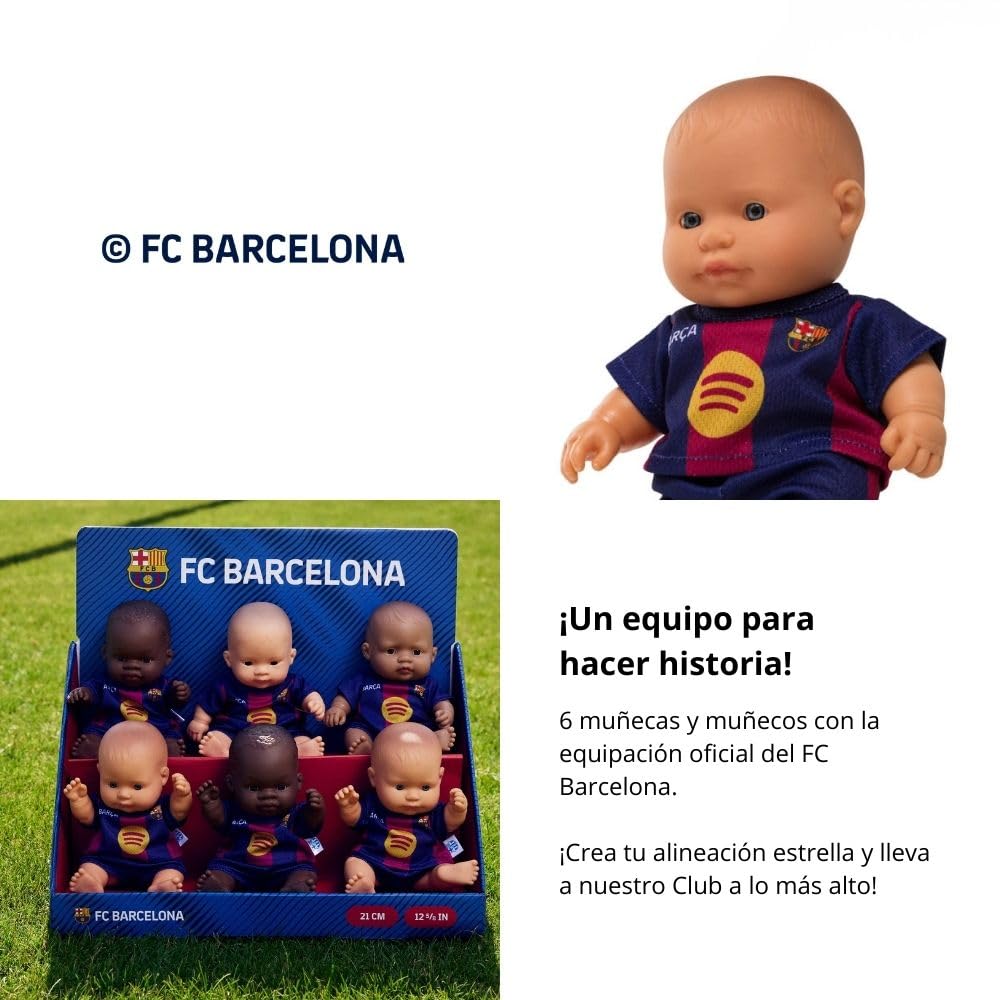 Miniland FC Barcelona Puppe 21 cm Trikot Kaukasisch Männlich