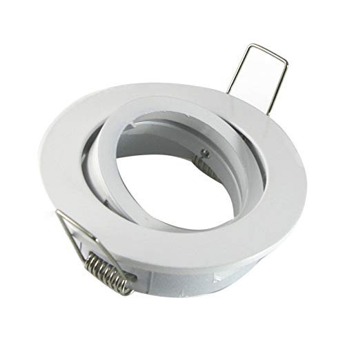 feinlux LED Einbaurahmen GU10 rund weiß Einbaustrahler