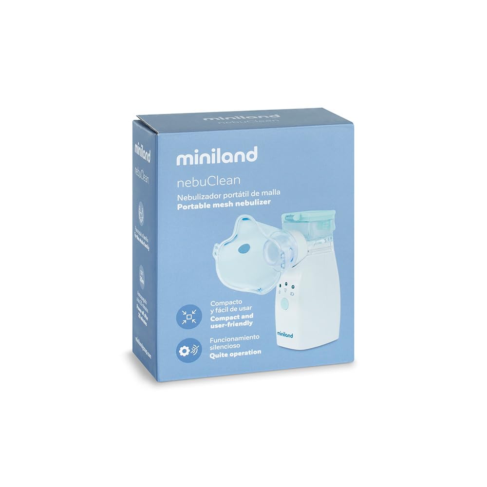 Miniland Nebuclean Vernebler tragbar Inhalator Akku Masken