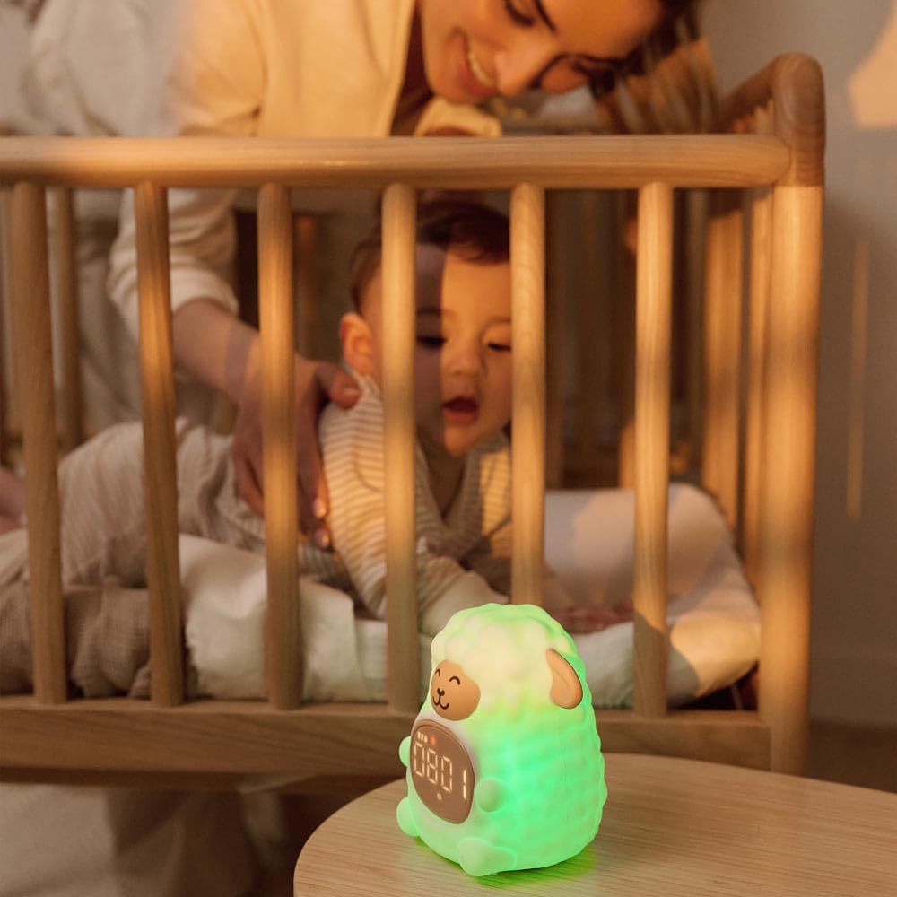 Miniland Time to Sleep Nachtlicht Baby Schlaftrainer RGB Wecker