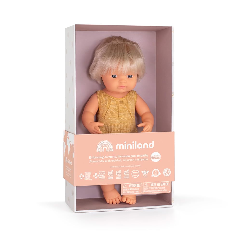 Miniland Colourful Babypuppe Hörimplantat 38cm