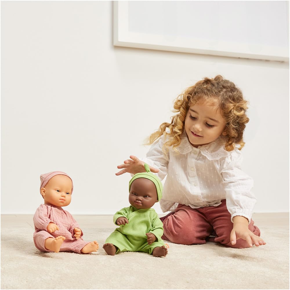 Miniland Dolls Baby-Puppe afrikanischer Junge 32 cm Down-Syndrom