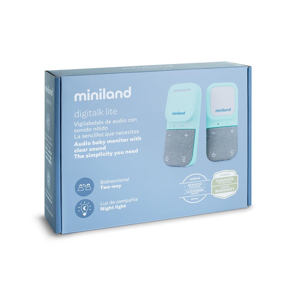 Miniland Digitalk Lite Audio-Babyphone 300 m mit Nachtlicht