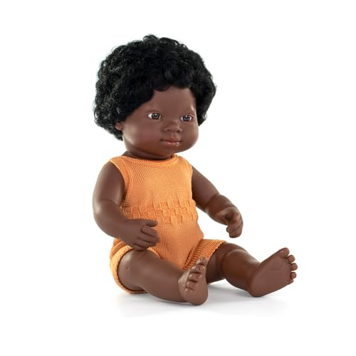 Miniland Dolls Babypuppe afrikanisch 38cm Colourful
