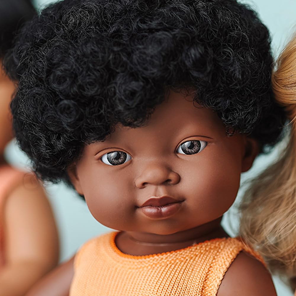 Miniland My Friends Puppe Afrikanisches Mädchen 38cm Kleidung