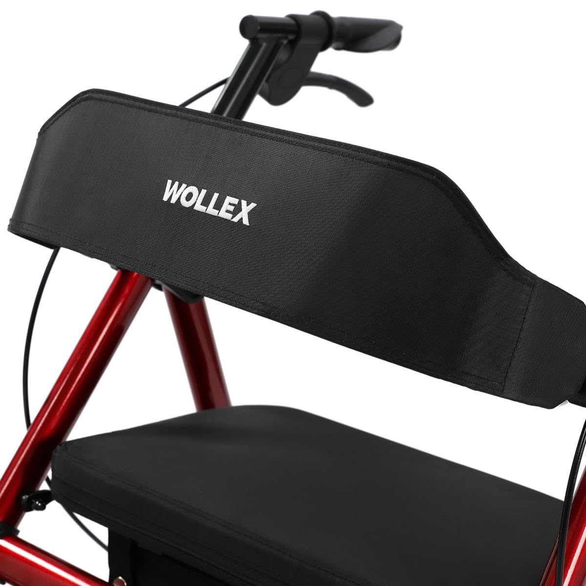 maxErgo Rollator Silber Gehhilfe mit Sitz 8 Zoll Räder
