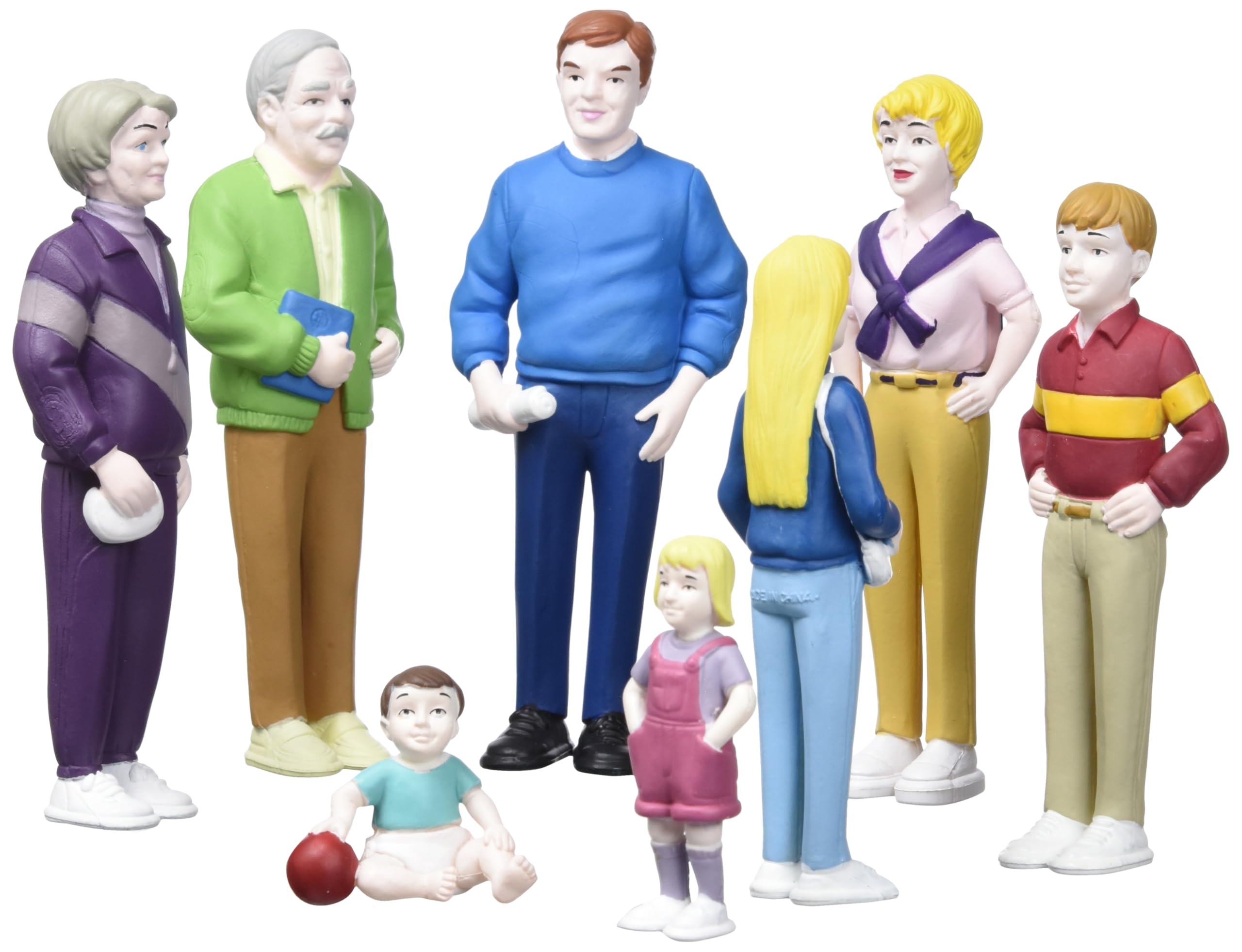 Miniland Europäische Familie Spielfiguren 8er Set 14 cm