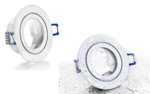 feinlux LED Einbaustrahler Bad IP44 rund weiß GU10
