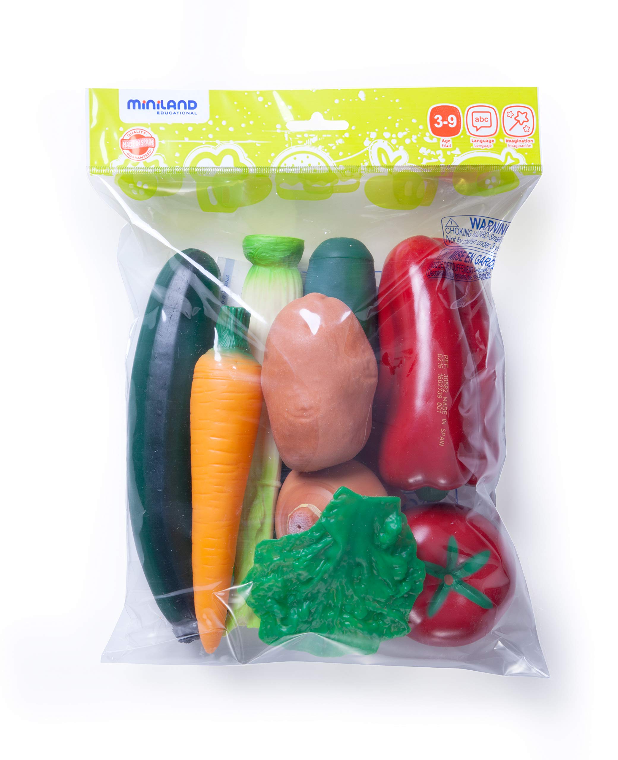 Miniland Nutrition Gemüse Spielzeug 11 Teile im Beutel