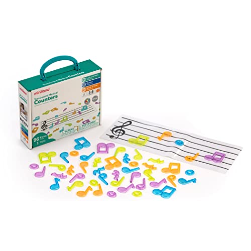 Miniland Musical Counters Leuchttisch Lernspiel 96 Teile