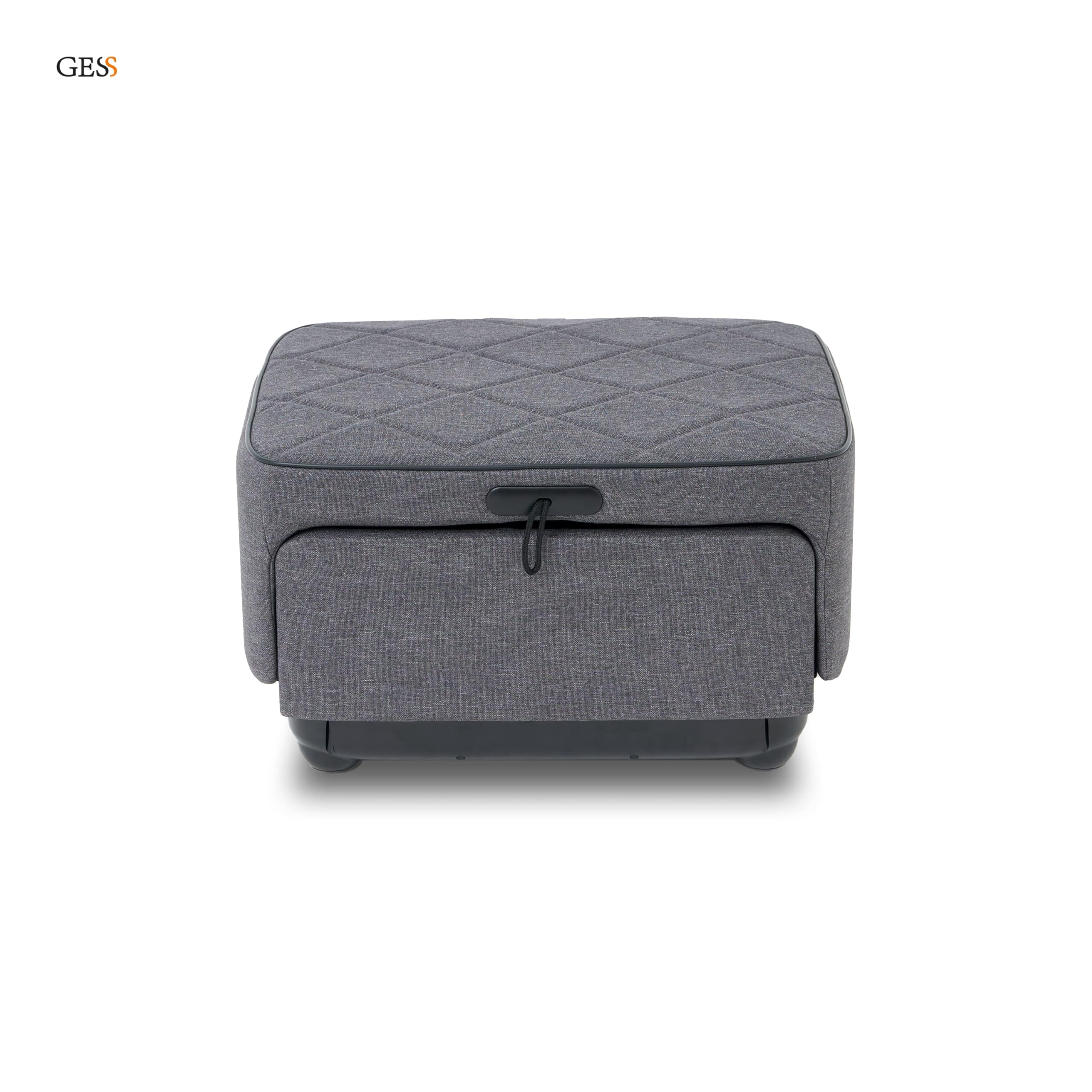 GESS PUF 3-in-1 Fußmassagegerät Shiatsu Wärme Grau