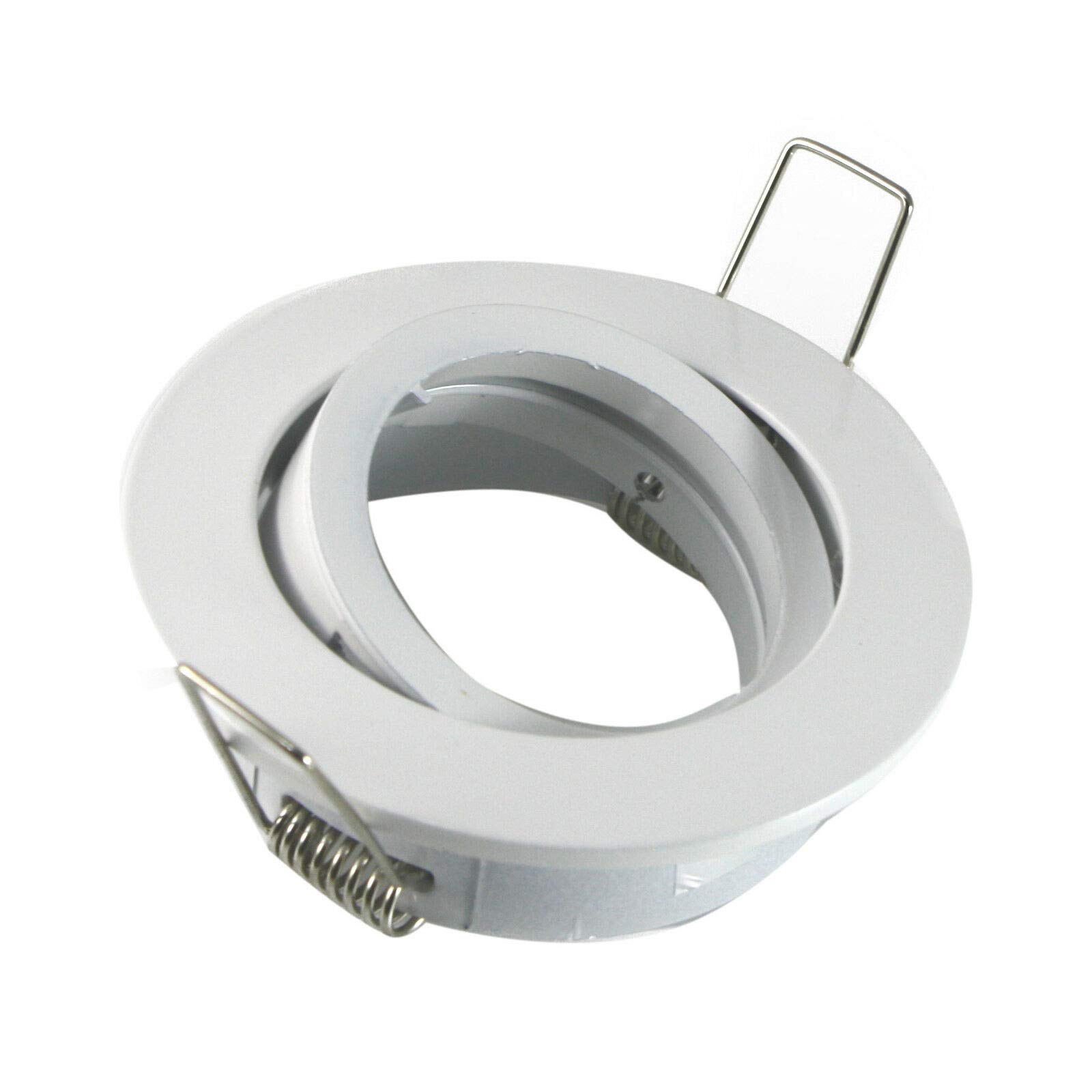 feinlux LED Einbaurahmen GU10 rund weiß Einbaustrahler