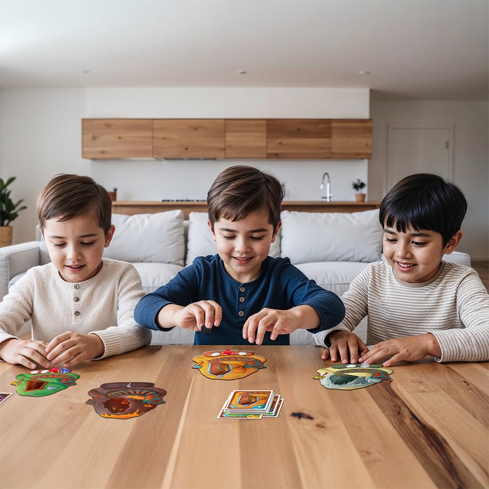 Miniland Topo Top Brettspiel ab 6 Jahren Edelsteine Strategie