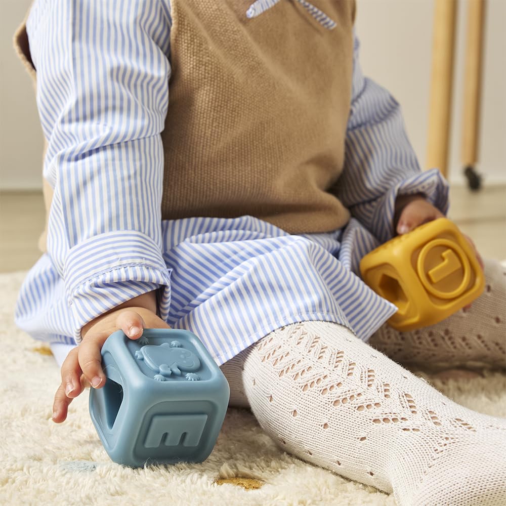 Miniland Soft Activity Cubes Silikonwürfel ab 6 Monaten