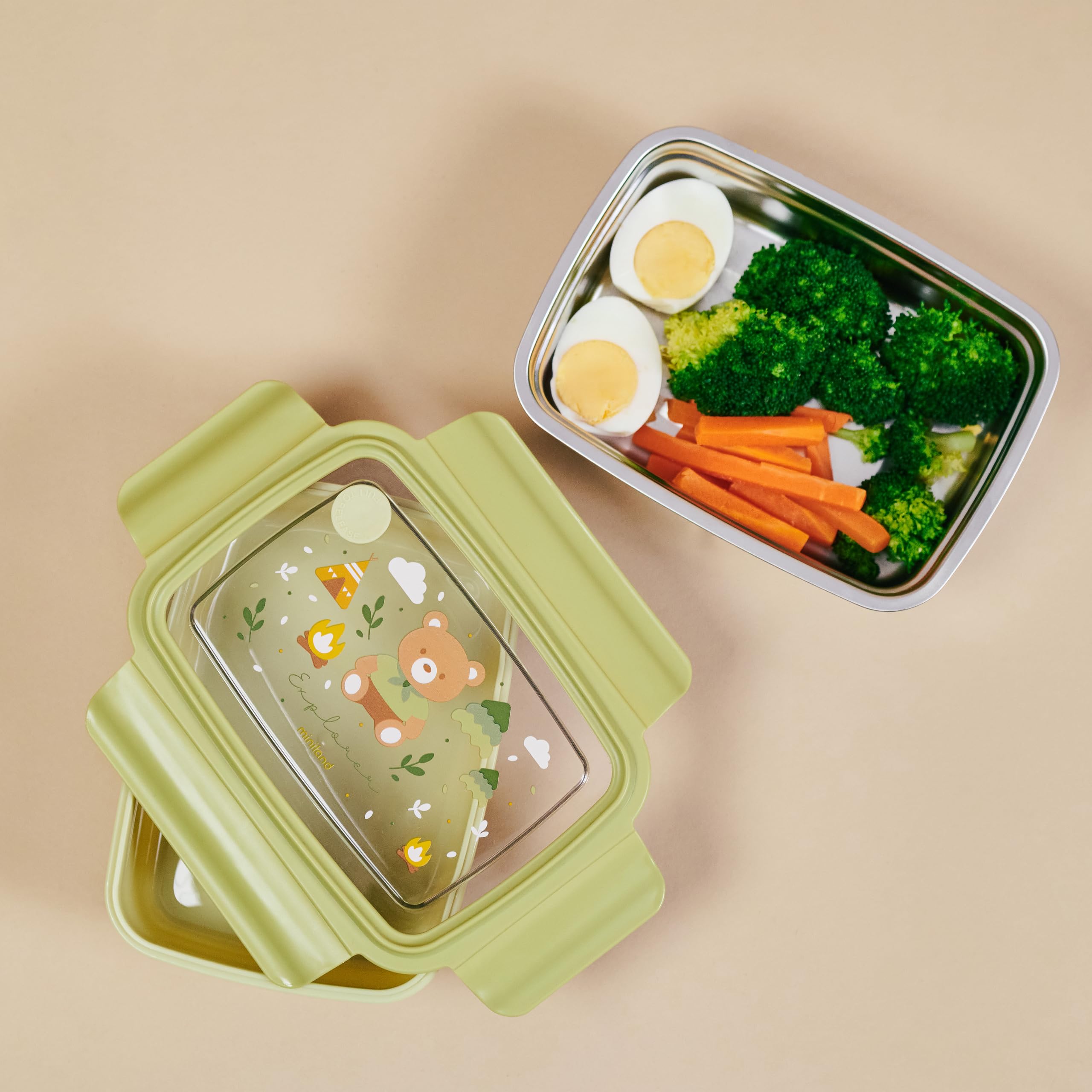 Miniland Nutrition Steel Lunchbox Explorer 800 ml Edelstahl