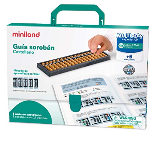 Miniland Japanischer Abakus Soroban 26 cm 17 Stäbchen ab 6 Jahren