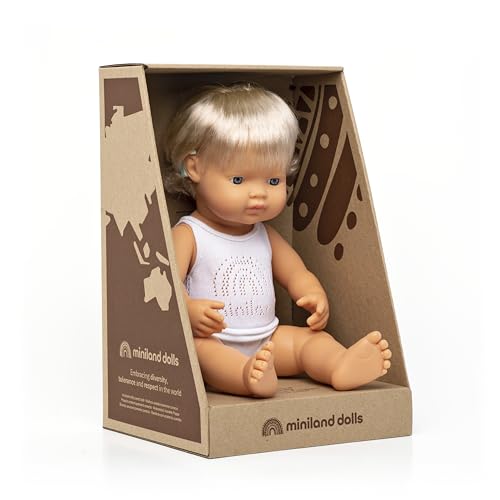 Miniland Dolls 31115 Babypuppe 38cm mit Hörgerät