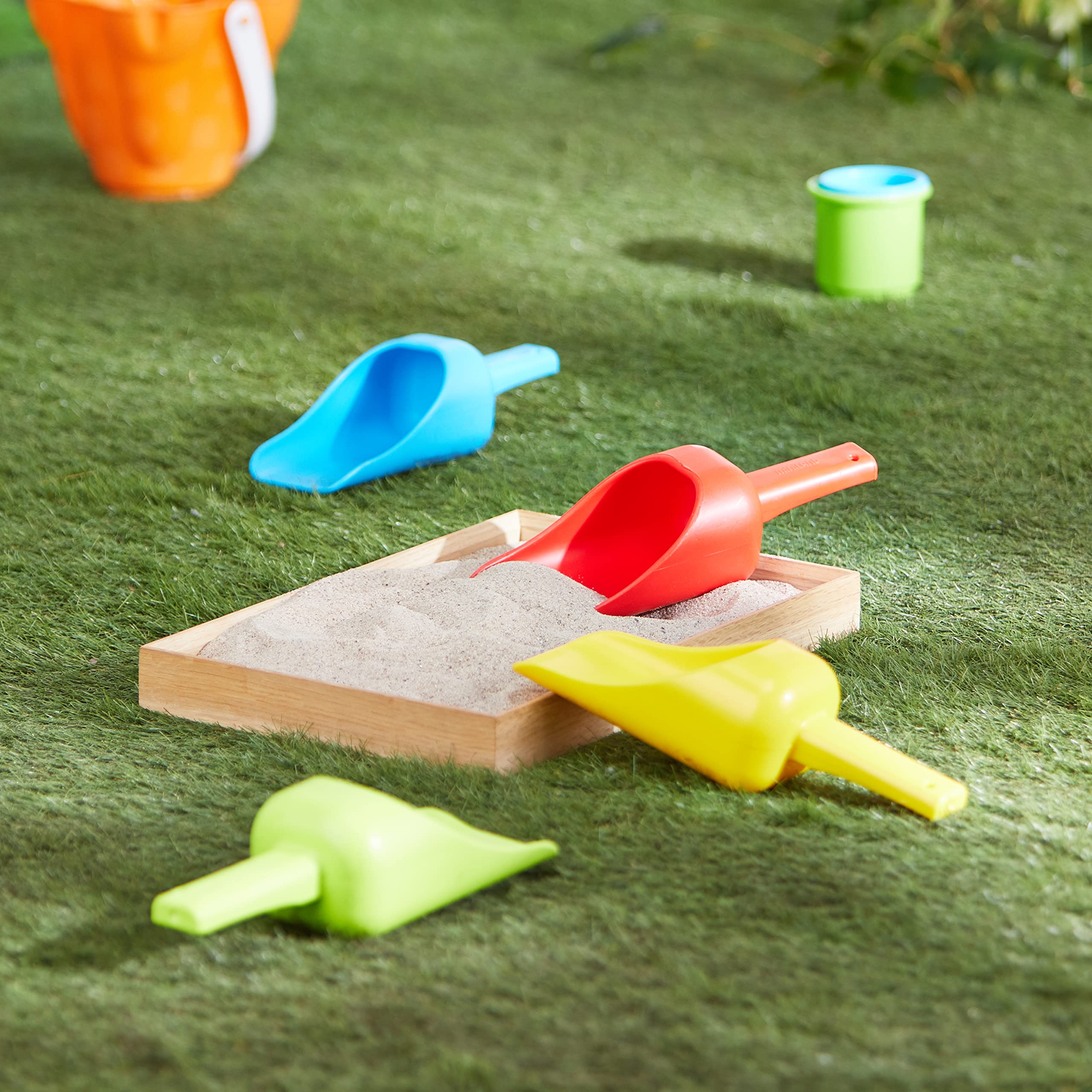 Miniland Outdoor Mehlschaufeln Sandschaufel 4er Set 25cm