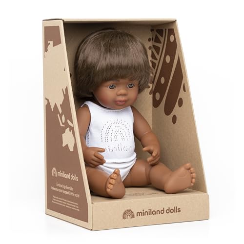 Miniland Dolls Australische Babypuppe Junge 38 cm Vinyl